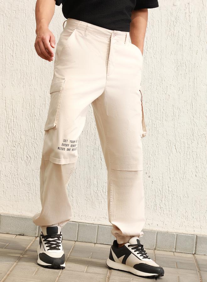 Hubberholme Relaxed Fit Cargo Pants With Printed Pocket - Image 1