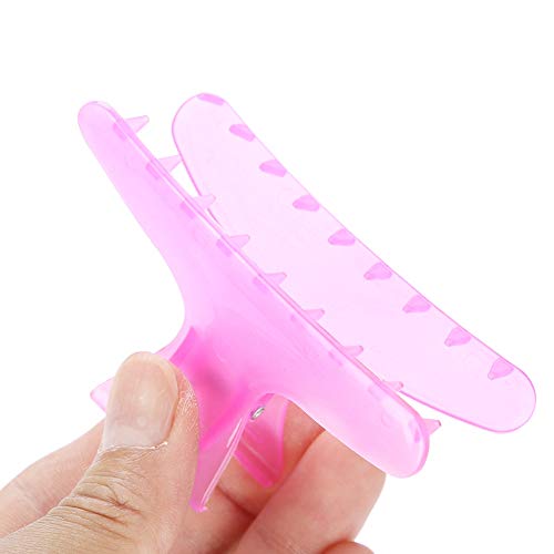 Salmue Butterfly Hair Clips, Strong Hold Hair Claws in Pure Colors for Thick Hair Hairdressing - 12pcs (02#) - Image 4