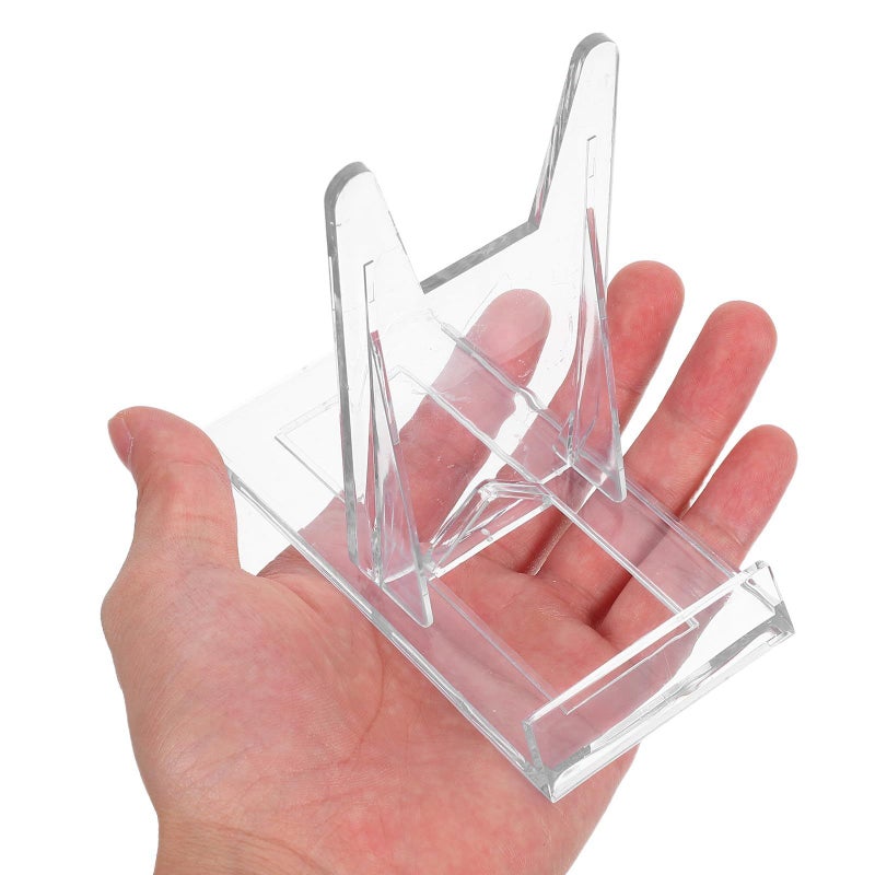 12 Adjustable Plastic Display Easel Stands For Plates Photo Frames Home Decor - Image 5