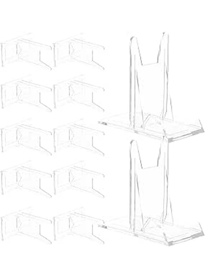 12 Adjustable Plastic Display Easel Stands For Plates Photo Frames Home Decor - Image 1