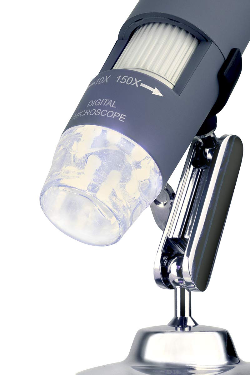 Celestron Celestron Deluxe Handheld Digital Microscope, Capture Your Discoveries, (44302-C), Grey  - Image 4