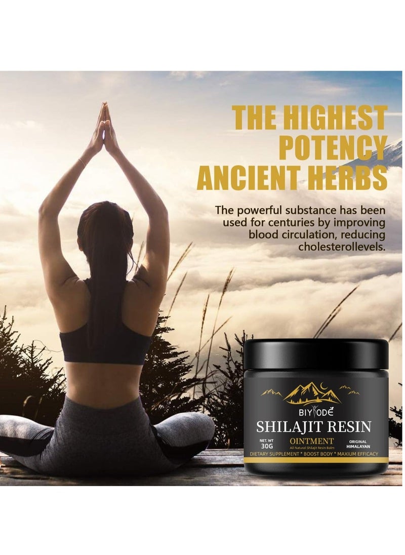 BIYODE Pure Himalayan Shilajit Resin – Gold Grade, Organic Supplement with 85+ Trace Minerals & Fulvic Acid 30g  - Image 2