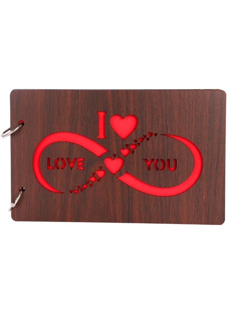 Generic JP ENTERPRISES Natural Wood Elegance Handcrafted Wooden Photo Album for Cherished Memories 661 