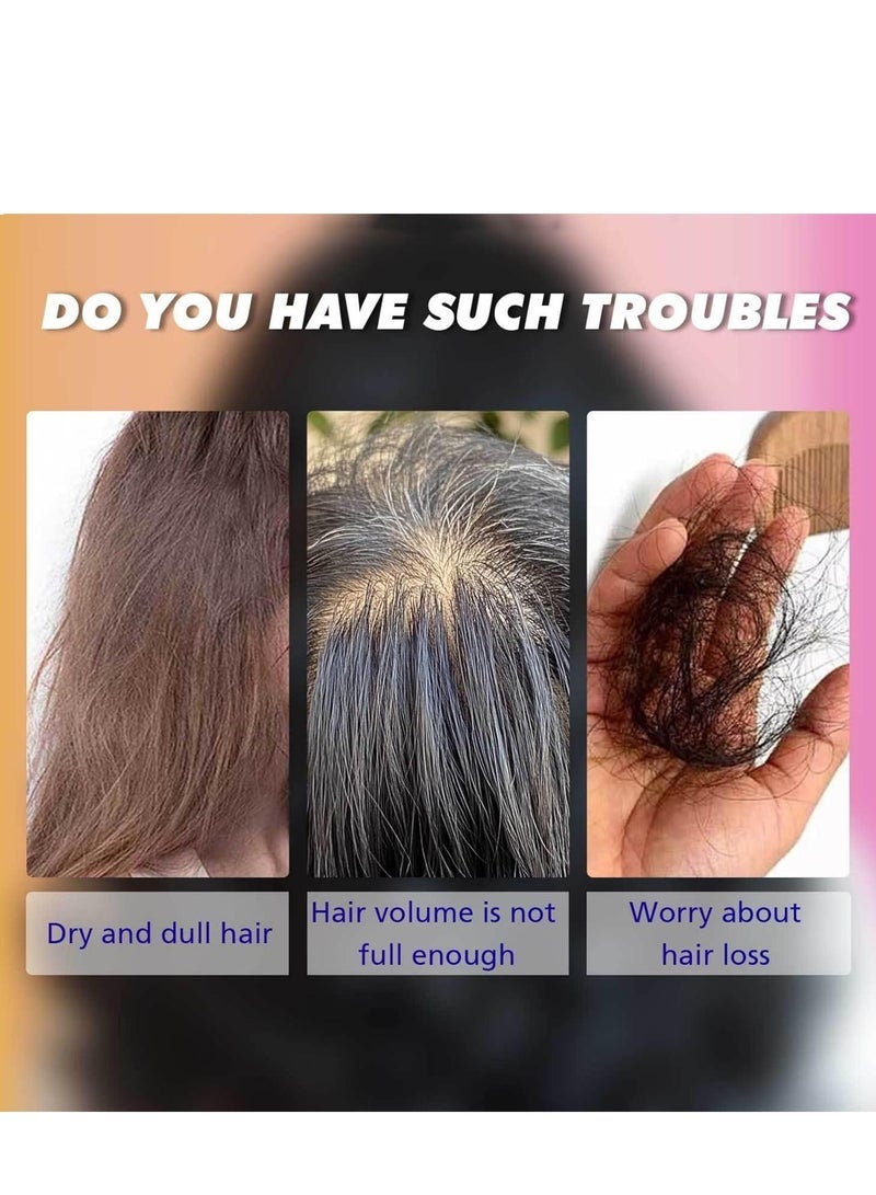 روبيريل بخاخ ماء الأرز الأسود لنمو الشعر، سيروم لنمو الشعر لعلاج تساقط الشعر والجفاف والتالف، ترطيب عميق، تقوية، تكثيف، نعومة، لمعان، تحكم في التجعد، للنساء والرجال، 60 مل - Image 3