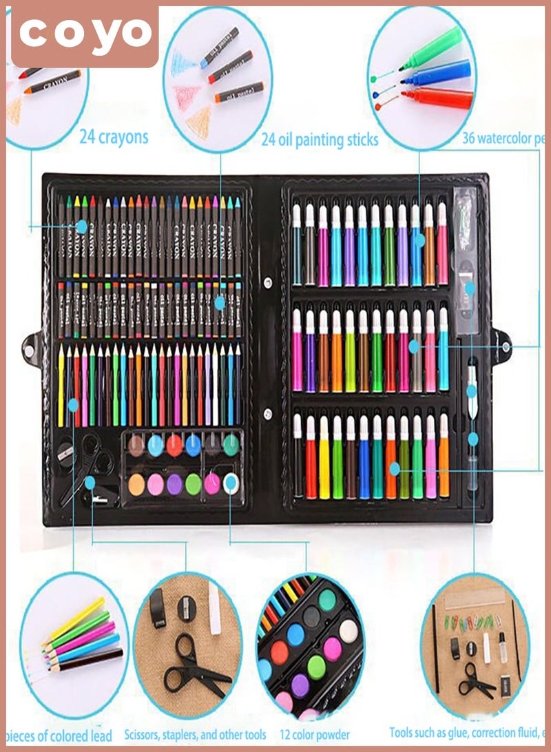 COYO 150Pcs Deluxe Art Drawing Crayon Set for Kids - Colorful Craft Supplies, Perfect  Gift - Image 3