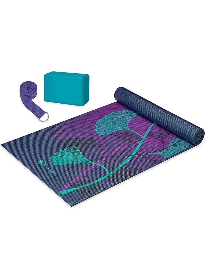Gaiam Yoga Beginners Kit by Lily & Shadow – Complete Starter Set with Mat, Blocks, Strap, and Carry Bag for All Levels - Image 5