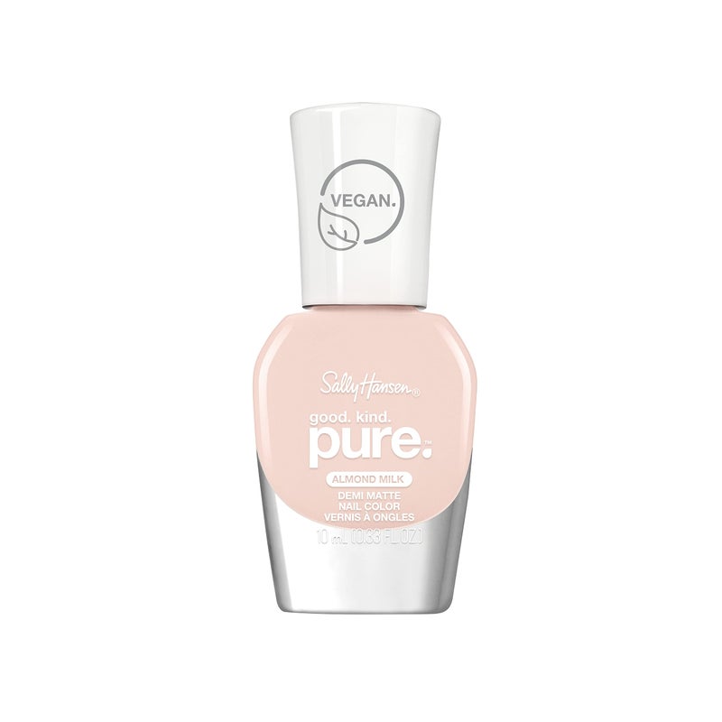 Sally Hansen Good. Kind. Pure. Nail Polish | Plant-Based, Vegan, 16-Free Formula | Sheer, Glossy | 20 Almond Milk | Sheer Nude Nail Color - Image 1