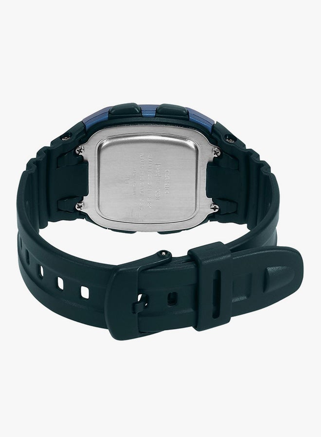 CASIO Men Silicone Digital Wrist Watch W-96H-2AVDF - 36 mm - Black - Image 2