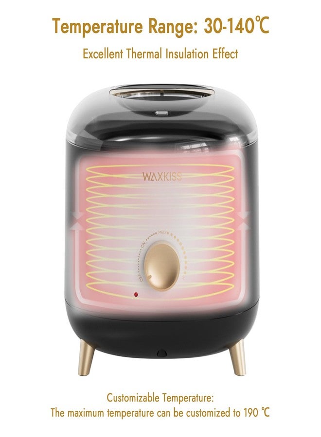 Wax Bear Large-Capacity Wax Warmer for Hair Removal – 1000 ml Wax Heater with Adjustable Temperature Control, Ideal for Salon & At-Home Use (Black - Image 4