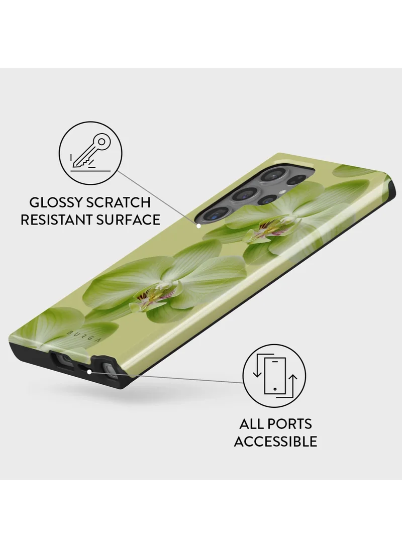 BURGA BURGA Phone Case Compatible with Samsung Galaxy S24 Ultra Mobile Phone Case Hybrid 2 Layer Hard Shell Silicone Protective Case Purity Scratch Resistant Shockproof Cover