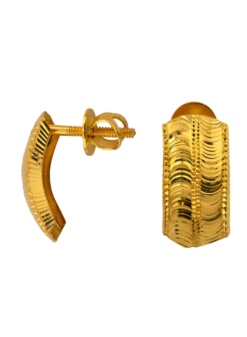 AAZ Jewellery L.L.C Bow 22K Gold Earrings - Image 1