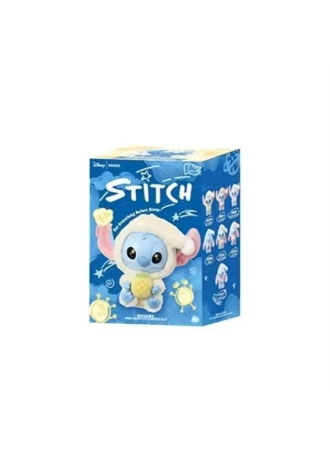 ستيتش MINISO Disney Stitch Eat Something Before Sleep Series Blind Box – صندوق مفاجآت مجسمات ستيتش ديزني قبل النوم - Image 1