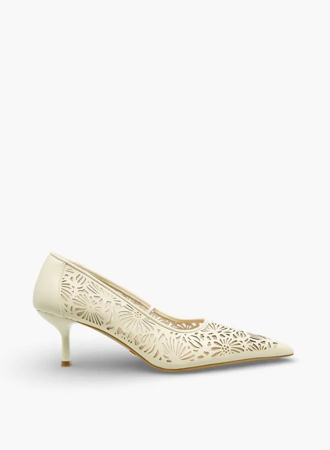Celeste  Women Laser Cut Pumps for Women | Best Price UAE