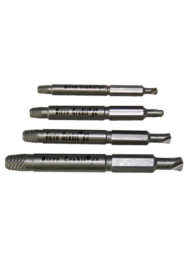 ALDEN CORPORATION 4507P Grabit Micro Broken Bolt Extractor 4 Piece Kit - Small Bolt and Screw Remover - Made in the USA - Image 4