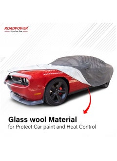 RoadPower zipper Car Body Cover with Mirror Pocket (Large 190X70X47 inch)  - Image 2