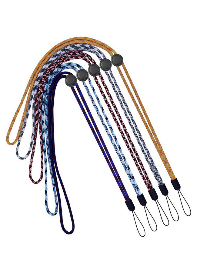 YOUOWO 5 Pack Lanyard Adjustable Lanyards Neck Strap Lanyard For Keys Pen Phone Id Badges Holder - Image 1