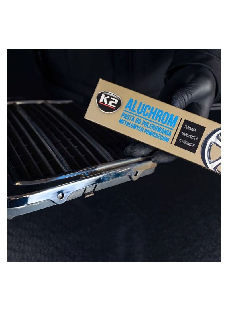 K2 Car Care Product- Aluchrome Chrome And Aluminum Polish 120g Renews Shines Preserves Made In EU - K003 - Image 5