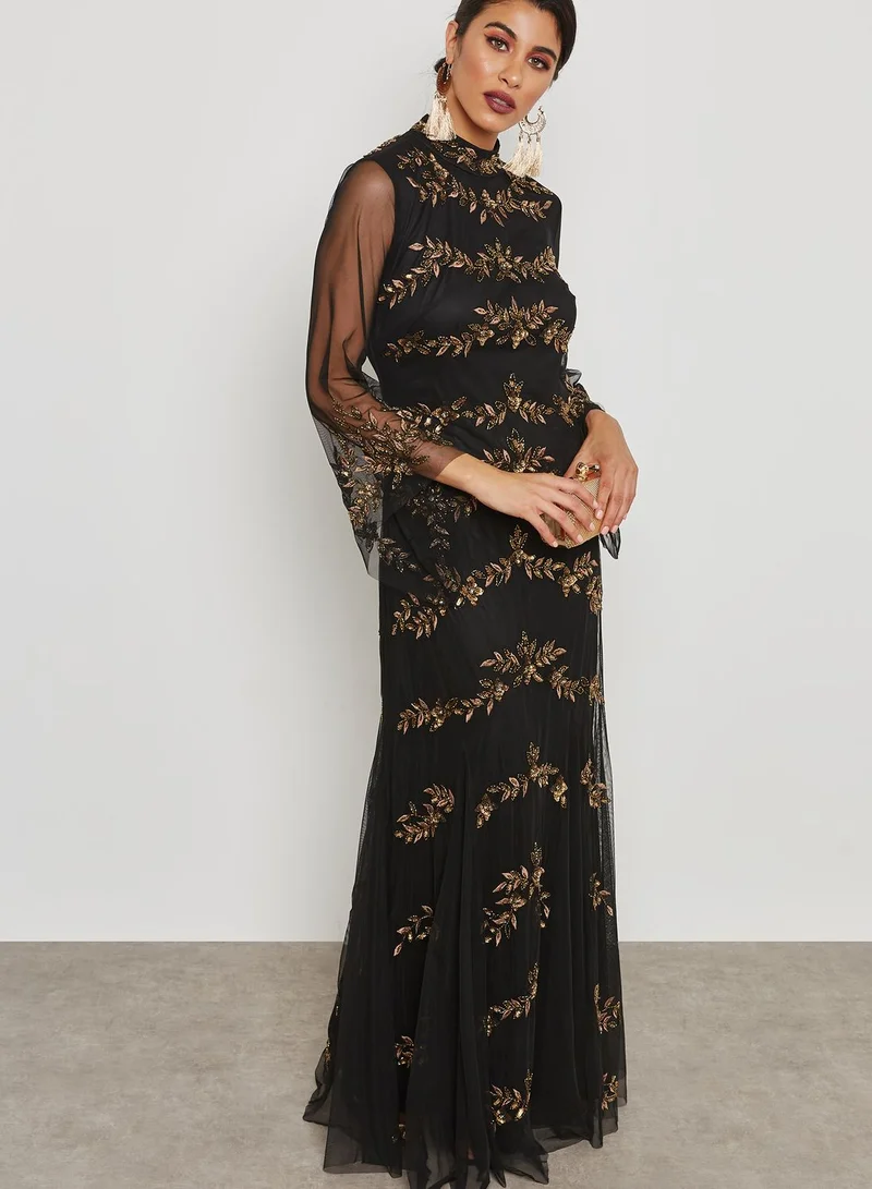 Raishma Embroidered Maxi Dress