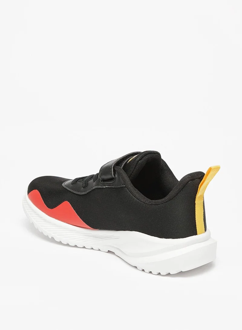 أوكلان Textured Low Ankle Sneakers with Hook and Loop Closure