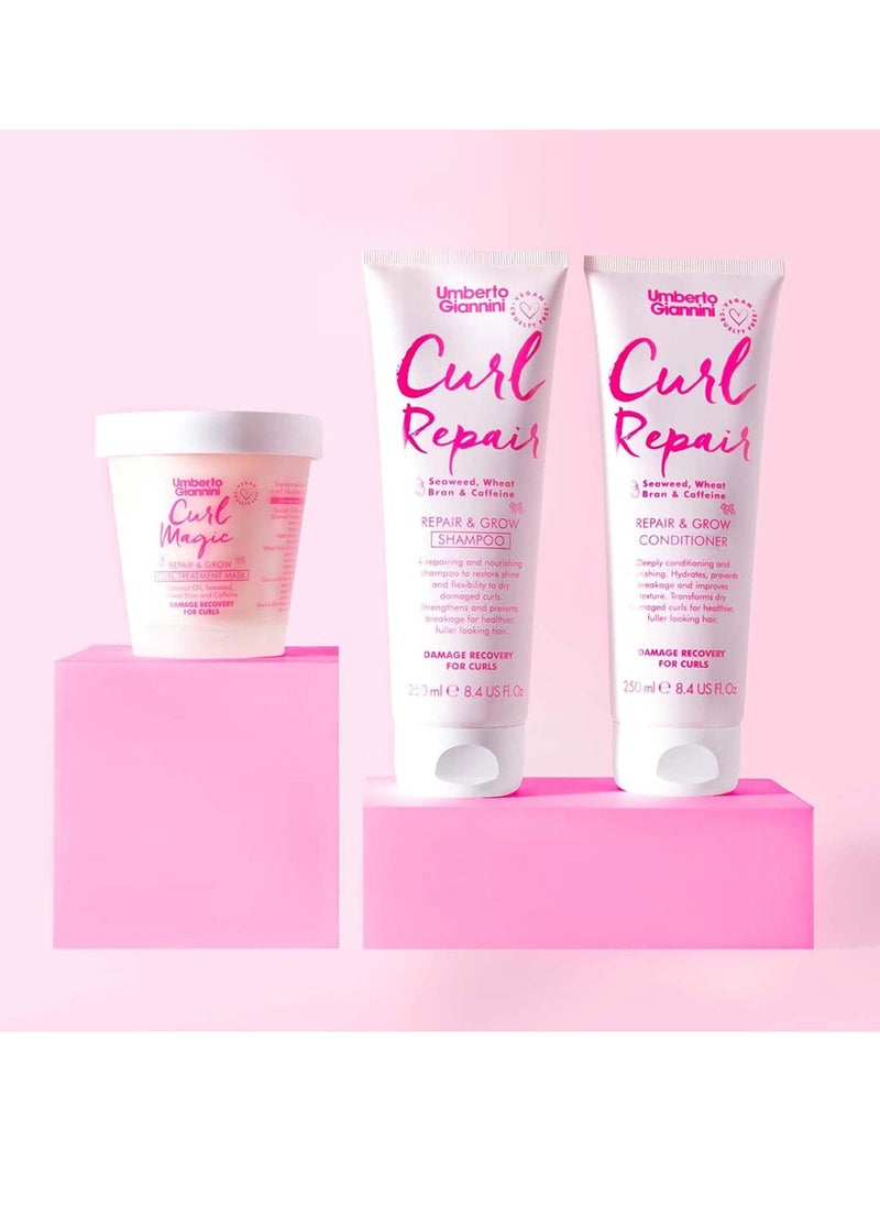 Umberto Giannini Curl Magic Hair Mask, Vegan & Cruelty Free Repair & Growth Curl Treatment Mask with Seaweed, Wheat Bran & Caffeine, 230 ml - pzsku/Z2307112FCD6C489B13EFZ/45/_/1737547725/c6901b70-1ae0-4457-a16d-344a676ebbe6