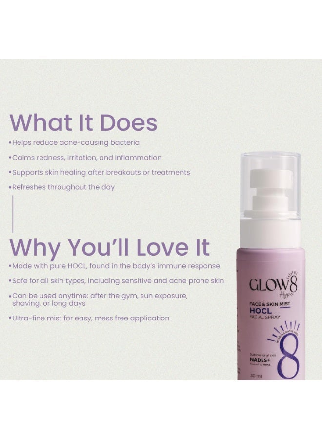 جلو8 Glow8 SOS Spray for Skin Care Hydration Contains Hypochlorous Acid for Daily Use - Image 3