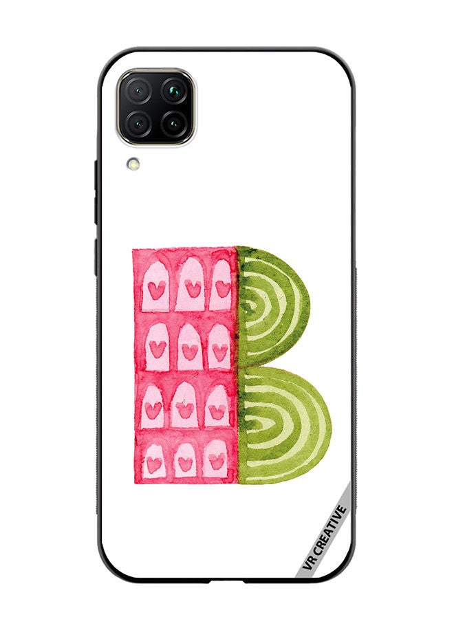 VR CREATIVE Protective Case Cover For Huawei Nova 7i/P40 Lite Alphabet B Design Multicolour - Image 1