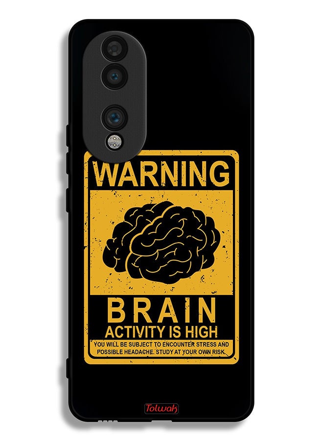 Tolwak Honor 70 Protective Case Cover Warning Brain Activity Is High - Image 2
