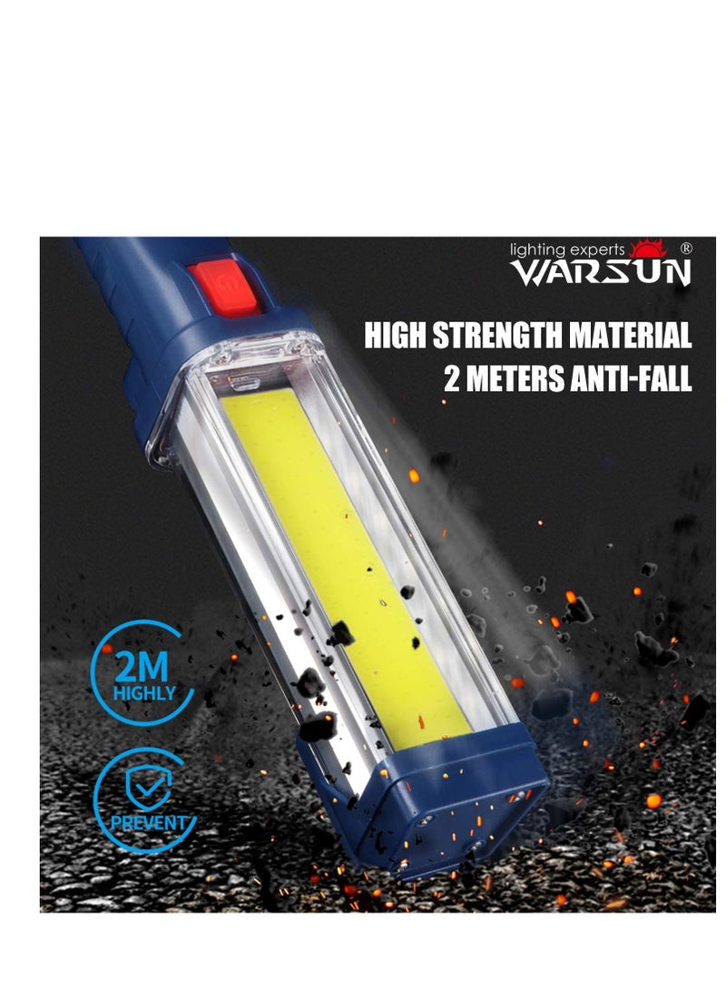 WARSUN LED Work Light Rechargeable Portable Mechanic Trouble Light with1200 Lumens COB worklight Magnetic Base Cordless Floodlight for Car Repair Camping Hiking 30w - Image 5