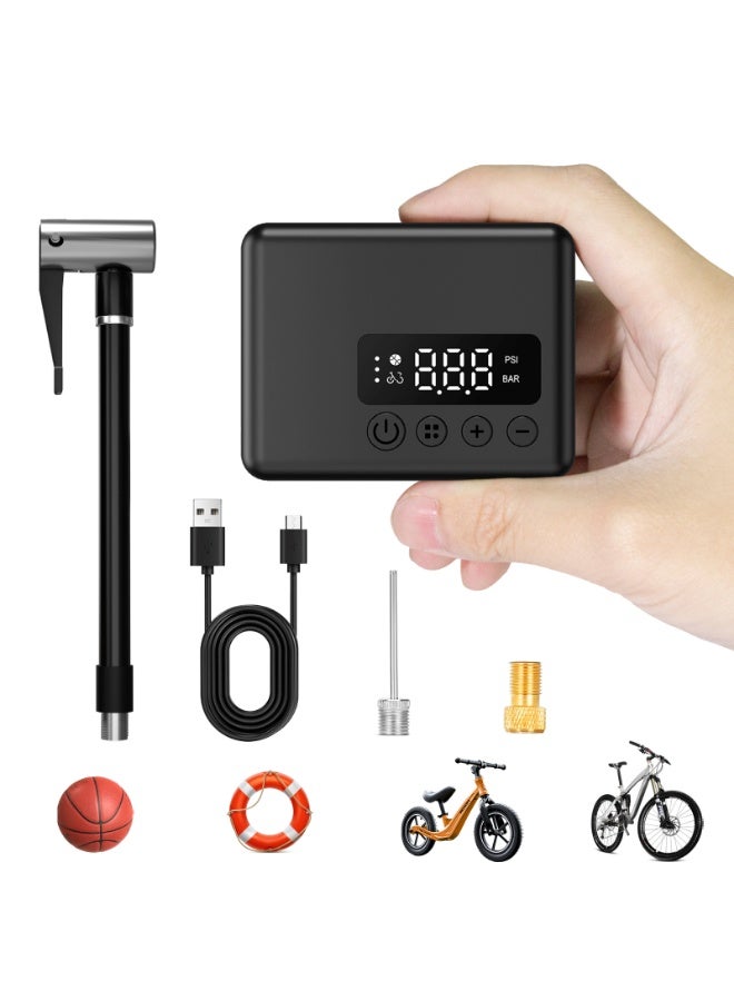 150 ضاغط هواء محمول للإطاراتPSI، بطارية 4000mAh، مضخة كهربائية صغيرة للسيارات والدراجات – مضخة هواء مدمجة - Image 1