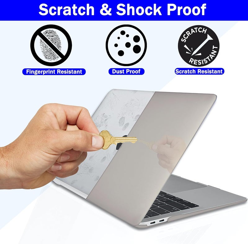 Gioia Bazaar Compatible with MacBook Air 15 inch Case Cover 2023 Release A2941 M2 Chip, Protective Plastic Hard Shell Case Cover (Grey) - Image 4