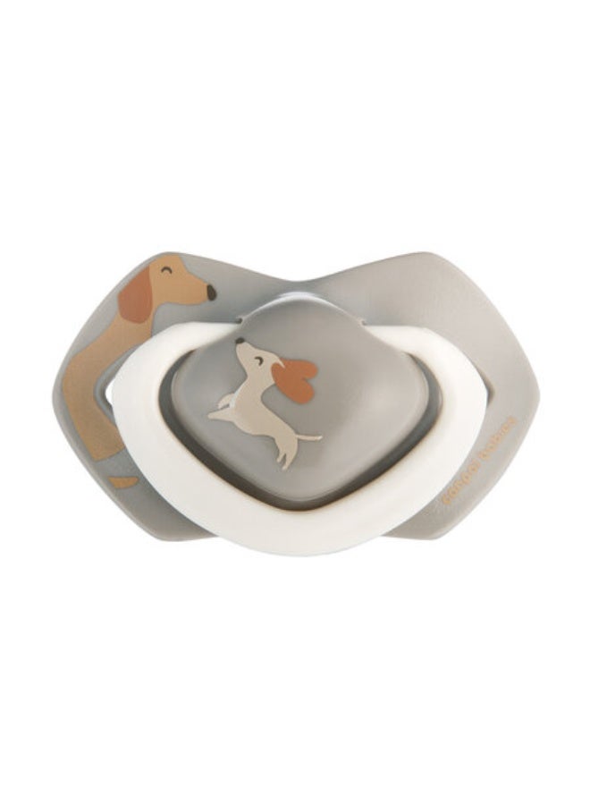 Canpol babies Silicone Soother Light touch 6-18m Symmetrical DOGS 2 pcs - Image 2