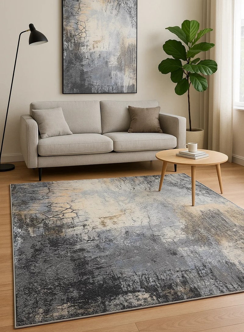 لوفت ايسلا، سجادة أريكة، سجادة غرفة معيشة حديثة، سجادات أرضية ناعمة، وسائد سجادة، سجادة أريكة غير قابلة للانزلاق، سجادة غرفة معيشة قابلة للغسل، مقاس 160 × 235 سم، متعدد الألوان - 306X-Q4 - Image 1