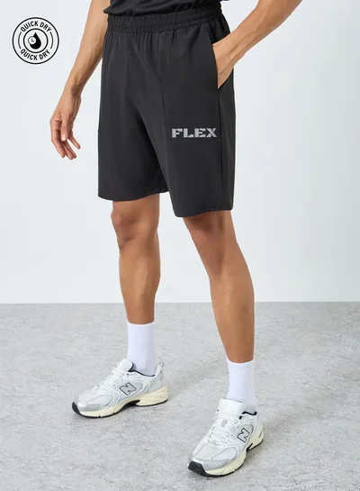 Styli Active Workout Shorts with Print Detail