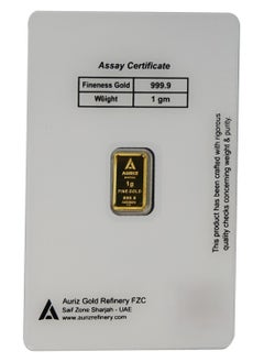 AURIZ MINTING Rizan Jewellery - Auriz Minting 1Gm 24K Gold Bar Flower Design  - Image 2