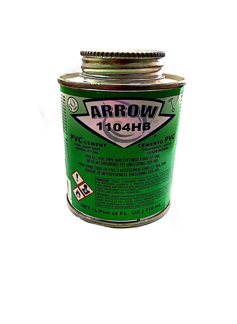 Arrow USA PVC Cement Solvent Glue, 118ml - Image 1