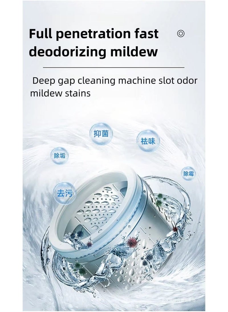 Effervescent washing machine drum cleaner – Automatic washing machine drum cleaning and sanitizing tablets – Pack of 12 tablets - Image 4