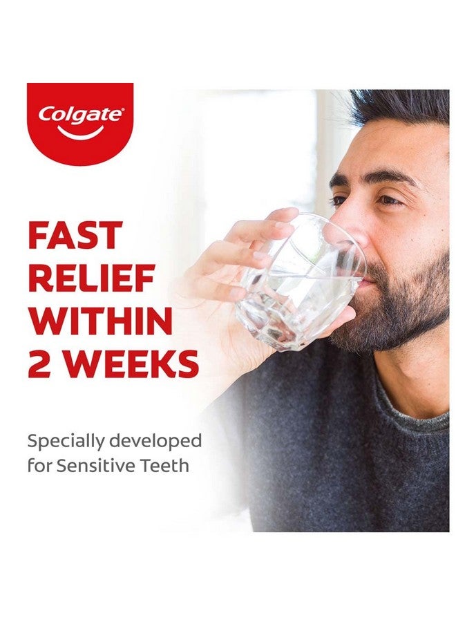 Colgate Sensitive Everyday Protection Toothpaste, Twin Pack Of 160G (80G X 2) & Sensitive Soft Bristles Manual Toothbrush For Adults - 4 Pcs, Multicolor, Freshness - Image 3