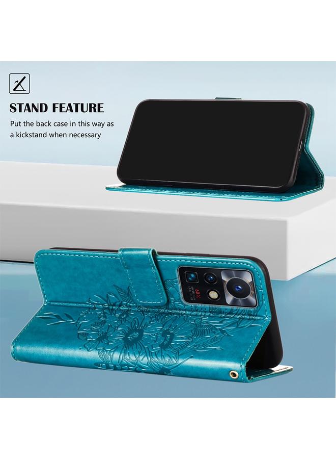 Zaboon Case For Infinix Zero X Neo Embossed Butterfly Leather Phone Case - Image 3