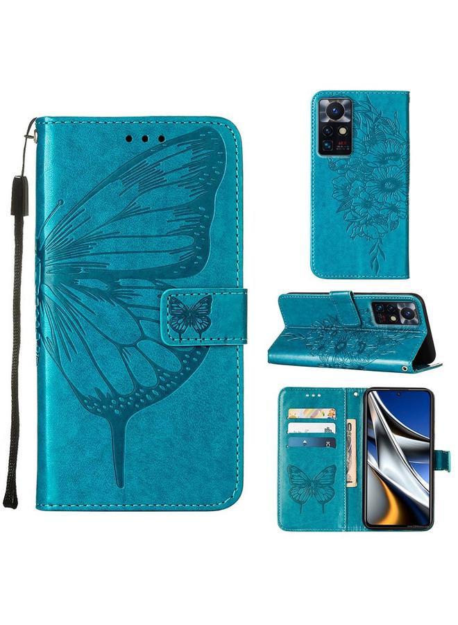 Zaboon Case For Infinix Zero X Neo Embossed Butterfly Leather Phone Case - Image 1