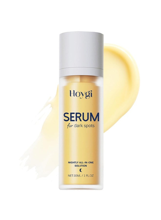 هويجي سيروم للبقع الداكنة وعلاج التصبغات للوجه يحتوي على رتينول، جلووتاثيون، نياكيناميد، حمض الماندليك، حمض الكوجيك وحمض الترانيكساميك، 30 مل - Image 1