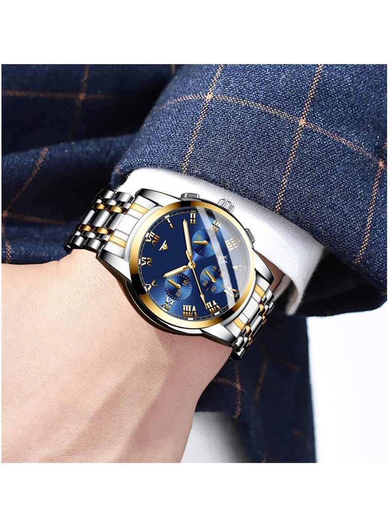 Zikra Men's Luxury Waterproof Tourbillon Automatic Mechanical Watch - Stainless Steel, Calendar, Luminous Hands, Multifunctional Business Wrist Watch. - Image 2