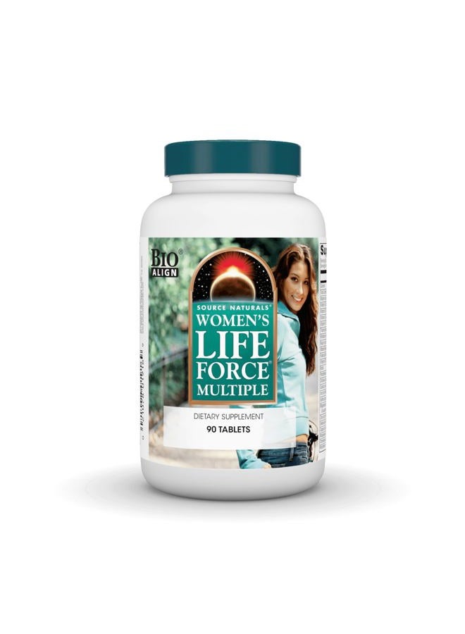 Source Naturals Women's Life Force Multiple, Daily Multivitamin & Immune Health Supplement - 90 Tablets - Image 1