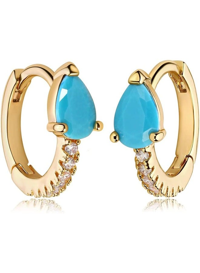 Mevecco Women Huggie Earrings Gold Hoop 14K Gold Filled Small Simple Hypoallergenic Everyday Jewelry - Image 1