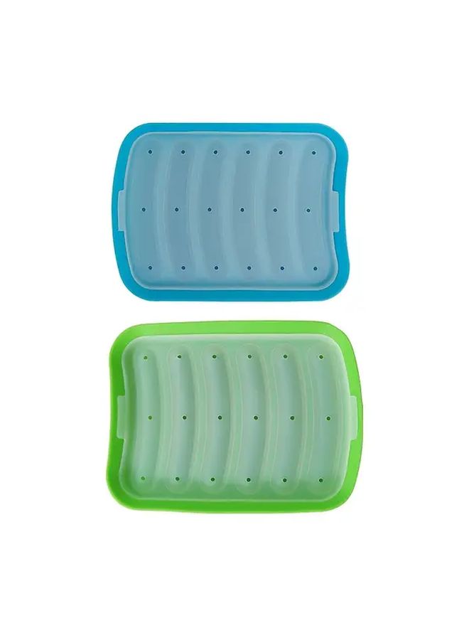 2 Pcs Easy To Use Sausage Maker Transparent Color Perfect For Homemade Hot Dogs Durable Silicone Kitchen Gadgets - Image 1