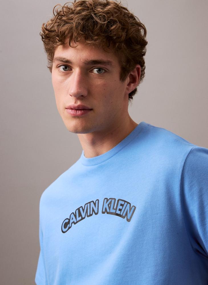 Calvin Klein Jeans Slogan Crew Neck T-Shirt  - Image 3