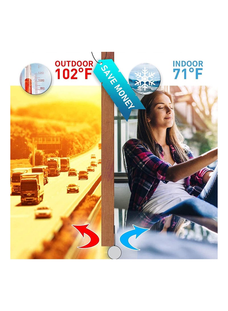 مانع تسرب الهواء قابل للتعديل 37" - عازل من جانب واحد للأبواب الداخلية/الخارجية، شريط عازل ضد الضوضاء، رمادي قابل للقص لسد الفتحات والضوضاء. - Image 2