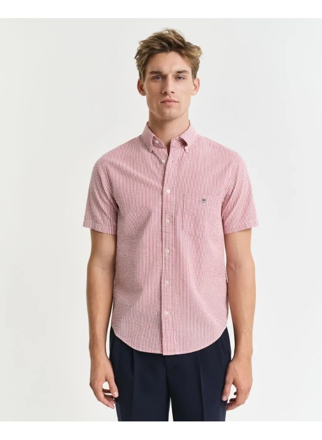غانت Gant Regular Seersucker Stripe Ss Shirt