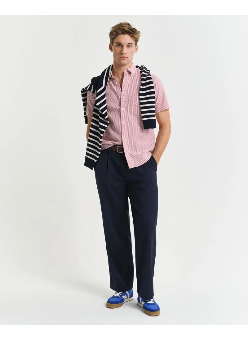 GANT Gant Regular Seersucker Stripe Ss Shirt