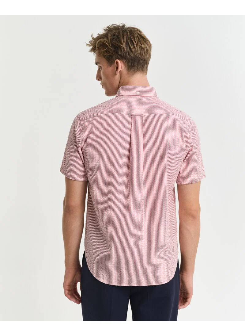 GANT Gant Regular Seersucker Stripe Ss Shirt