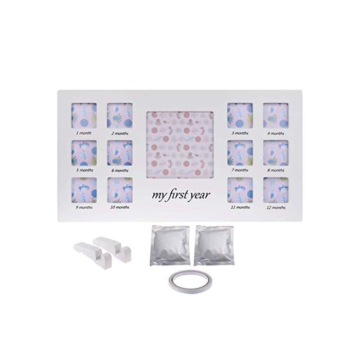 Home-Cloud HomeCloud Wooden Photo Frame and Baby Handprint & Footprint Makers Kit: Perfect Keepsake for Newborn Boys & Girls with Baby Picture Frames (MFY_White) - Image 3